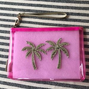 Lilly Pulitzer clear wristlet